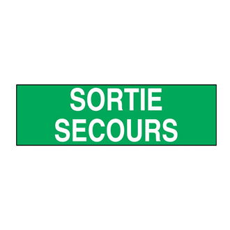 SORTIE SECOURS -7 cm