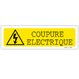 Panneau coupure électrique