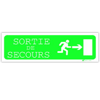 Panneau sortie de secours n°2