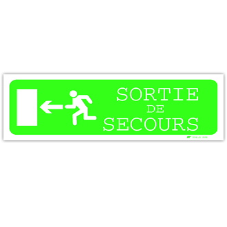 Panneau sortie de secours n°3