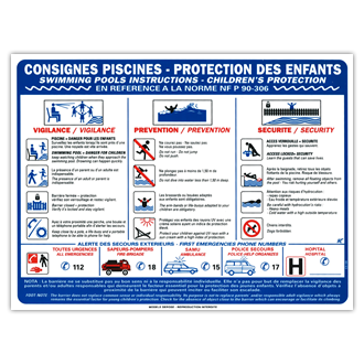 Consignes piscines