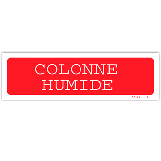 Panneau colonne humide