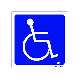 Panneau handicapé