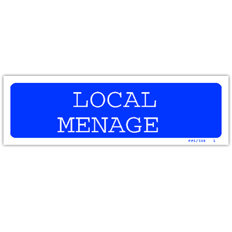 Panneau local ménage